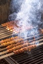 Cooking Adana Lamb Kebabs on the Restaurant Style Grill