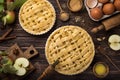 Cooking apple pie Royalty Free Stock Photo
