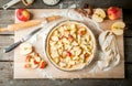 Cooking apple pie Royalty Free Stock Photo