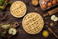 Cooking apple pie Royalty Free Stock Photo