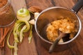 Cooking apple sauce Royalty Free Stock Photo