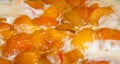 Cooking apricots and peach jam Royalty Free Stock Photo