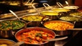 cooking asian indian food diverse Royalty Free Stock Photo