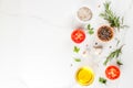 Cooking herbs and spices background Royalty Free Stock Photo