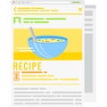 Cooking blog icon vector most popular recipe