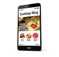 Cooking blog phone