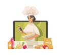 Cooking Blogger Illustration