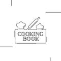 Cooking book cover design. Vector illustration.