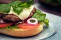 Cooking burger concept Royalty Free Stock Photo