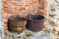 Cooking cattles in Oradour sur Glane Royalty Free Stock Photo