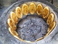 Cooking Caucasian Lavash in Tandoor Royalty Free Stock Photo