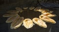 Cooking Caucasian Lavash in Tandoor Royalty Free Stock Photo