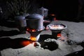 Cooking with charcoal in Madagascar