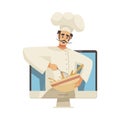 Cooking Chef Computer Composition Royalty Free Stock Photo