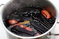 Cooking chicha morada Royalty Free Stock Photo