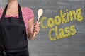 Cooking Class concept is shown by cook Royalty Free Stock Photo