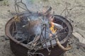 Cooking coal for barbecue Royalty Free Stock Photo