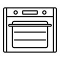 Cooking convection oven icon outline vector. Gas kitchen stove