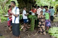 Cooking and eating outside in Fiji