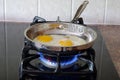 Cooking eggs Royalty Free Stock Photo