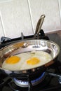 Cooking eggs Royalty Free Stock Photo