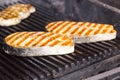 Cooking fish on the grill Royalty Free Stock Photo