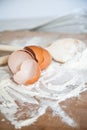 Cooking with flour and eggs