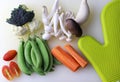 Fresh cut vegetables on the chopping board. cooking food. Royalty Free Stock Photo