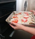 Cooking a fresh fish in oven