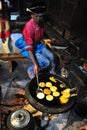 Cooking girl, The Ethnic minority Royalty Free Stock Photo