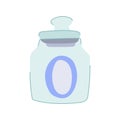 cooking glass container cartoon vector illustration