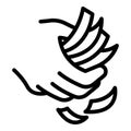 Cooking hands icon, outline style