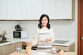 cooking and home concept - close up of female hands kneading dough at home Royalty Free Stock Photo