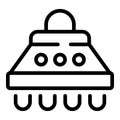 Cooking hood icon outline vector. Kitchen oven air extractor