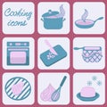 Cooking icons.