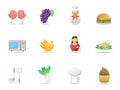 Cooking ingredient and Restaurant icons