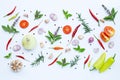 Cooking ingredients, Various fresh vegetables Royalty Free Stock Photo