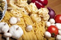 Cooking with italian ingredients Royalty Free Stock Photo