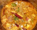 Cooking Kadhai Paneer Royalty Free Stock Photo