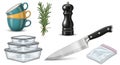 Cooking and Kitchen Essentials Vector Set Royalty Free Stock Photo