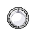 cooking kitchen timer clock game pixel art vector illustration Royalty Free Stock Photo