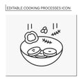 Cooking line icon