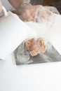 Cooking with Liquid Nitrogen Royalty Free Stock Photo