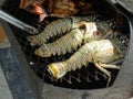 Cooking the lobster in Belize style