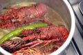Cooking lobsters, Lobsters are a family Nephropidae, Homaridae of marine crustaceans, with long bodies and muscular tails and live