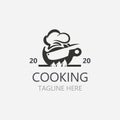 Cooking logo design. Icon or symbol inspration simple line for restaurant business