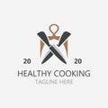 Cooking logo design. Icon or symbol inspration simple line for restaurant business