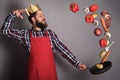 Cooking man concept Royalty Free Stock Photo