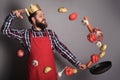 Cooking man concept Royalty Free Stock Photo