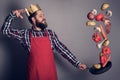 Cooking man concept Royalty Free Stock Photo